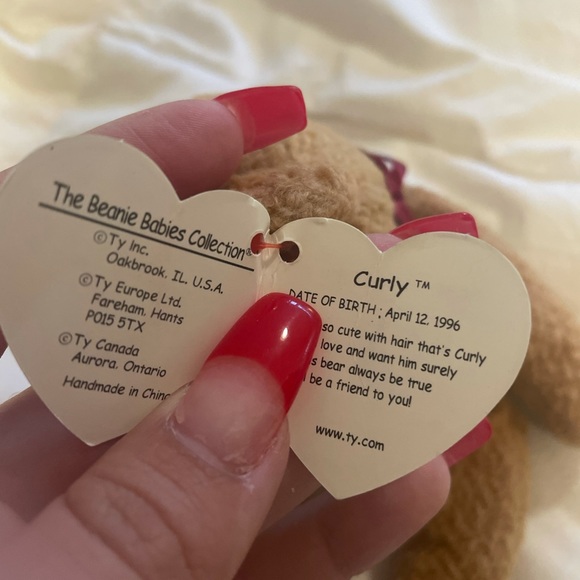 ORIGINAL TY BEANIE BABIE| Curly 1996 Collection - Picture 6 of 9
